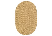 Pale Banana Check Softex Braided Rug - Sample Swatch