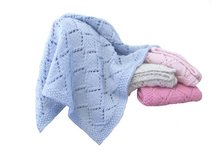 Babykins Hand Knitted Diamond Baby Blanket