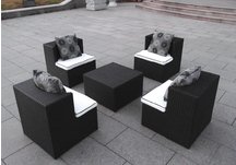 Geo Cube Interlocking Wicker Furniture Set
