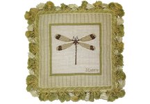 Dragonfly Needlepoint Pillow