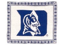 duke blue devils needlepoint pillow