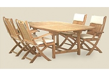 Teak Rectangular Expansion Table, Teak Table, Teak, Table