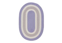 Amethyst Flowers Bay Outdoor Braided Rug - Sample Swatch