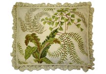 Fern Needlepoint Pillow