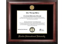 Florida International University Gold Embossed Diploma Frame