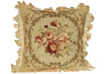 floral needlepoint pillows