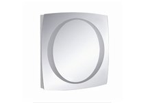 Fresca Illuminated Circular Bathroom Mirror w/ Frosted Inner Border