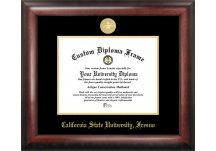 Fresno State Bulldogs Gold Embossed Diploma Frame