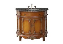Juno Single Sink Vanity with Baltic Brown Granite Top