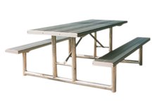 picnic tables, aluminum picnic tables, steel picnic tables, steel picnic table frames
