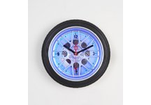 10'' Tire Wall Clock (With Blue Neon Light)