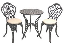 Legacy Bistro Set with Cushion Copper Rust