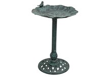 Verdigris Lily Pad Birdbath