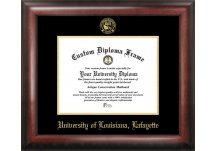 Louisiana Lafayette Rajin Cajuns Gold Embossed Diploma Frame