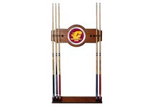 Central Michigan University Wood and Mirror Wall Cue Rack