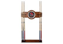 Miami University, Ohio Wood and Mirror Wall Cue Rack