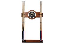 Western Michigan University Wood and Mirror Wall Cue Rack