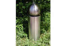 10 Gazine Ball Fountain Stainless w/ Light