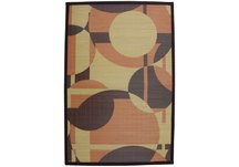 Circles bamboo area rug 4' x 6' Circles bamboo area rug 4' x 6'