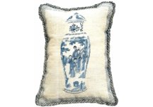 needlepoint oriental ladies pillow