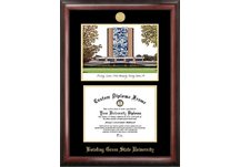 Bowling Green State Gold embossed frame with limited edition lithograph