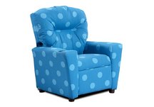 Blue Polka Dot Child's Recliner