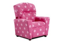 Pink Polka Dot Child's Recliner
