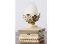Lighted Pineapple Sculpture Post Cap