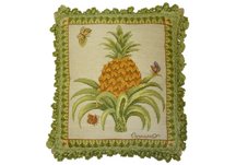 Pineapple Needlepoint Pillow