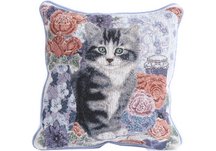 16 x 16 Designer Porcelain Blue Pillow