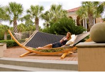 Large Quilted Hammock - Classic Black Stripe