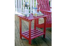 RECTANGULAR SIDE TABLE- CHERRY RED