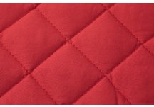 Quilted Bedcap Coverlet in Red