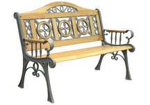 Old Bronze Regency Bench