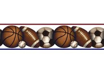 Play Ball Peel & Stick Border