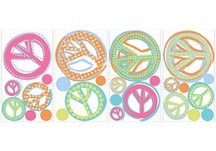 Girls Peace Signs Peel & Stick Wall Decals