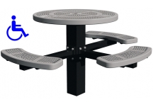 round ada picnic table, round picnic tables, picnic tables