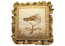 Sea Bird Needlepoint Pillow