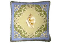 Sea Shell Needlepoint Pillow