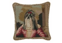 Shih Tzu Needlepoint Pillow