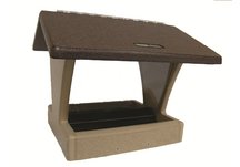 4 Qt. 2-Sided Hopper Bird Feeder-Brown Roof