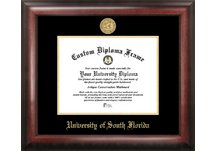 South Florida Bulls Gold Embossed Diploma Frame
