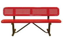 bench, park bench, commercial park bench, 6 ft park bench, park bench with back