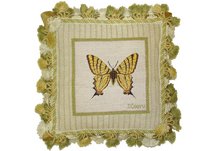 Swallowtail Butterfly Needlepoint Pillow
