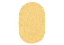 Pale Banana Softex Braided Rug - Sample Swatch
