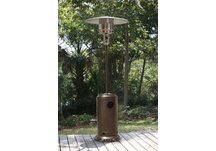 Tall Outdoor Bronze Hammered Plated Patio Heater