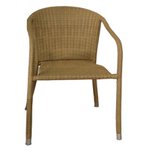 TERRACE MATES 36 ADENA All Weather Wicker in rich Coffee Color 7.5 Ft. Sunbrella Set