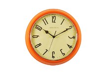 Retro Orange Wall Clock