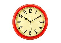 Retro Red Wall Clock