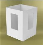 Vinyl Fence Posts - 7ft Corner - 4ft Classic Scallop Picket